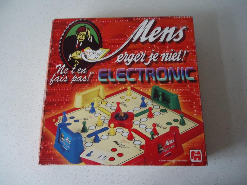 "Mens erger Je Niet" ELECTRONIC van Jumbo (nr.00383), Een of twee spelers, Ophalen of Verzenden, Zo goed als nieuw, Jumbo