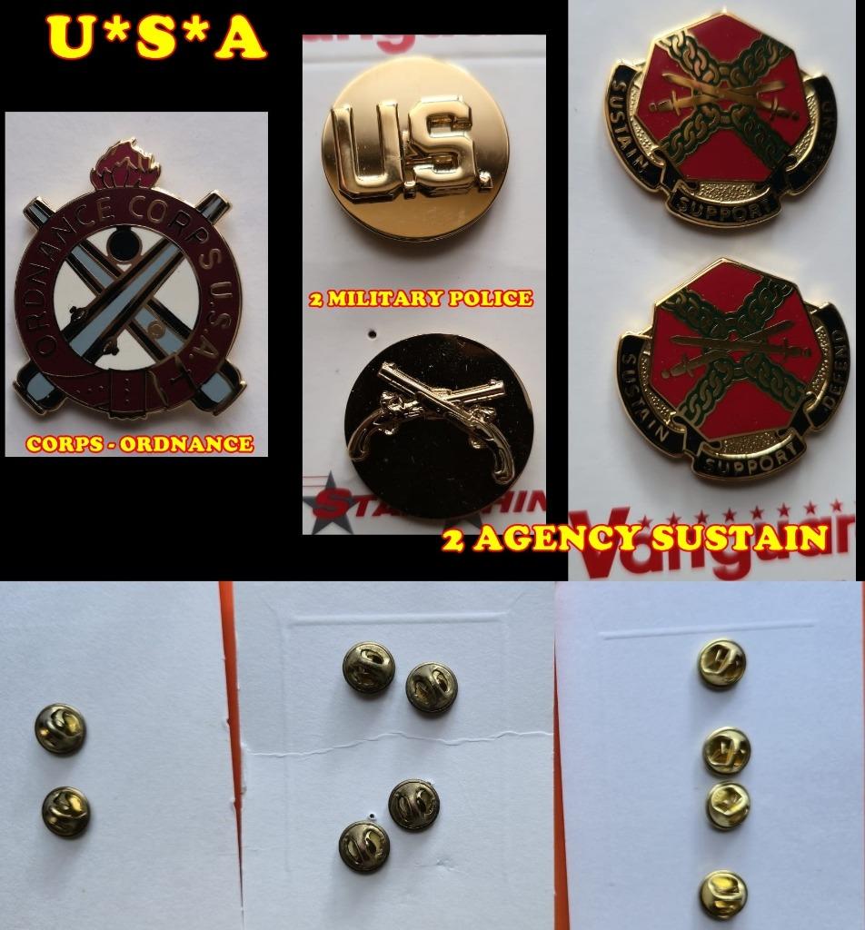 5 PINS MILITARY IN USA, Collections, Objets militaires | Général, Envoi, Armée de terre, Emblème ou Badge