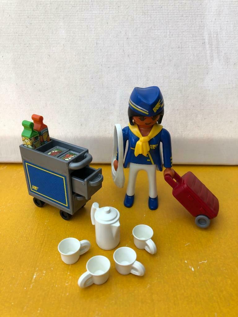 Playmobil stewardess 4761, Ophalen of Verzenden, Zo goed als nieuw