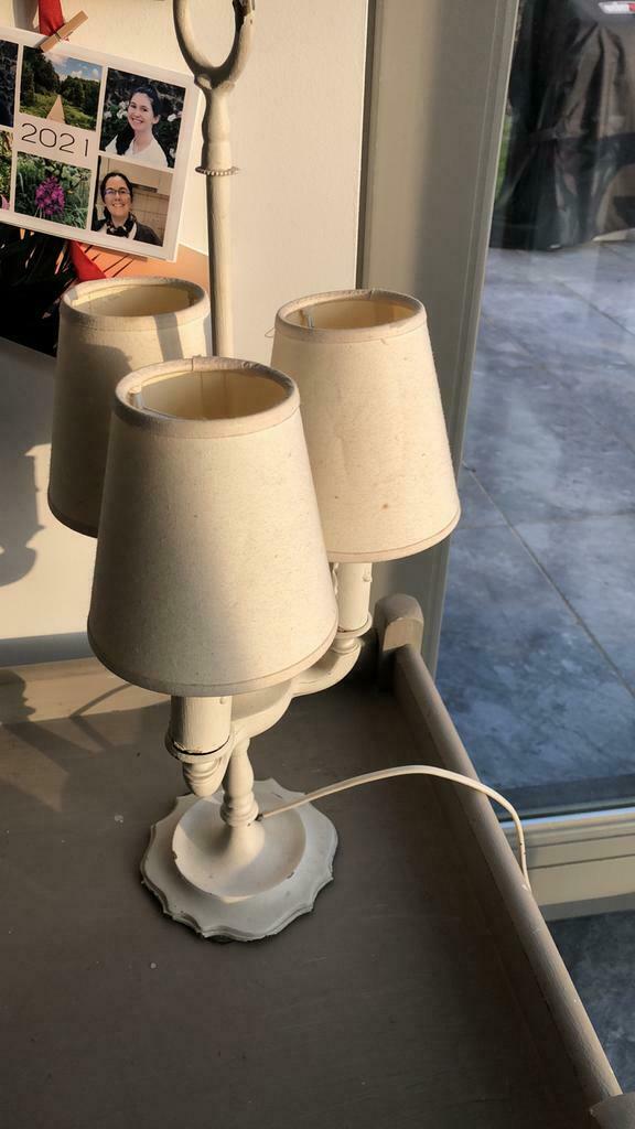 Gezellige beige lamp. Goede conditie., Huis en Inrichting, Gebruikt, Cottage