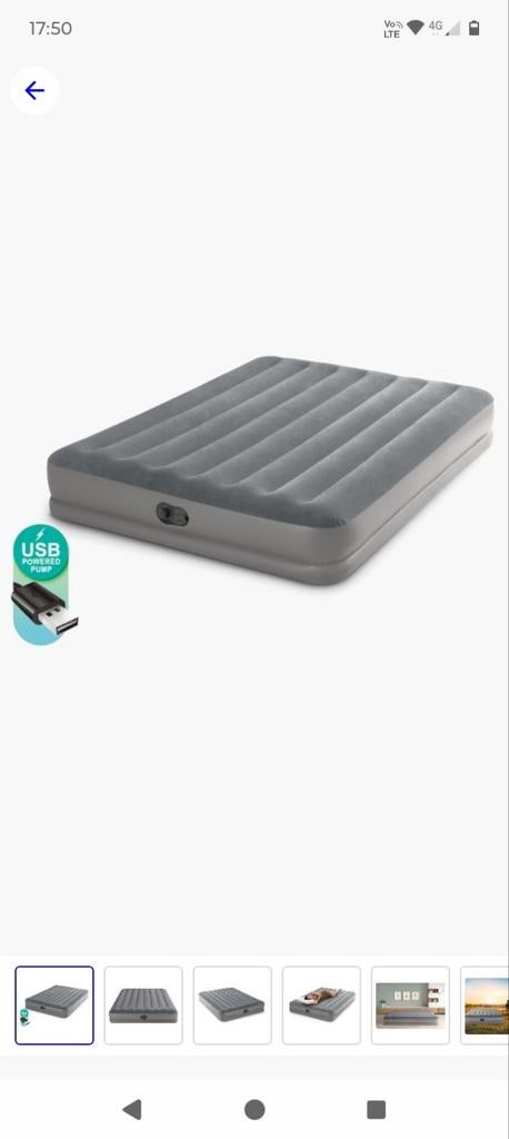 Matelat gonflable pour 2 personnes, Caravanes & Camping, Matelas pneumatiques, Enlèvement, Pompe intégrée, Comme neuf, 2 personnes