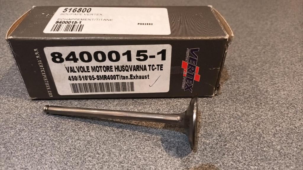 Vertex exhaust titanium valve  TC/TE 450/510 & SMR400, Motos, Enlèvement ou Envoi, Neuf