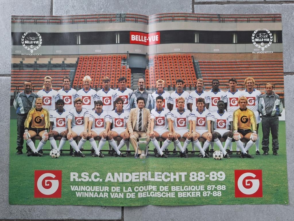 RSCA,  Rsc Anderlecht,  88-89, Collections, Articles de Sport & Football, Enlèvement ou Envoi, Comme neuf