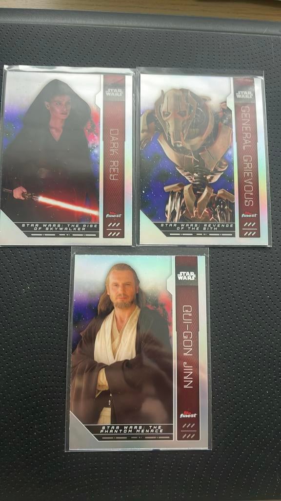 3 réfracteurs Star Wars Topps Finest, Enlèvement ou Envoi, Neuf, Plusieurs images