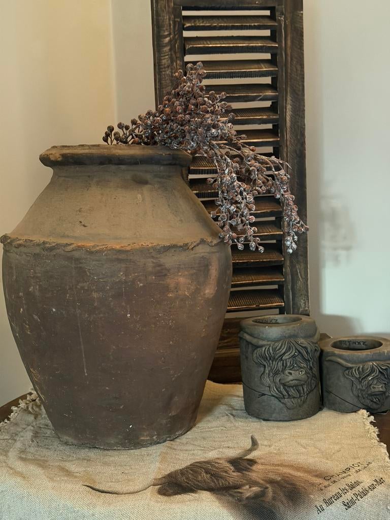Oude stenen landelijke kruik, Ophalen, Gebruikt, Overige kleuren, Aardewerk of Porselein