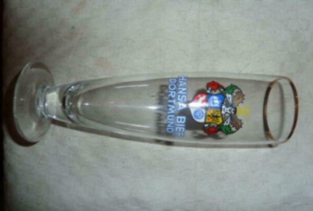 #F bier glas HANSA BIER DORTMUND, Verzamelen, Ophalen of Verzenden, Nieuw, Bierglas