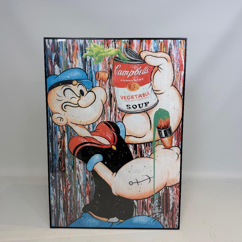 Pop Art-gravure ‘Popeye’ van Julien Durix, Ophalen of Verzenden