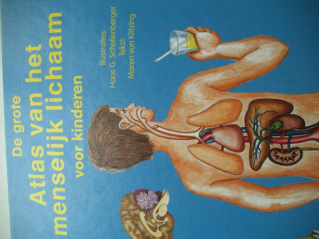 De grote Atlas van het Menselijk Lichaam voor kinderen, Ophalen of Verzenden, Zo goed als nieuw