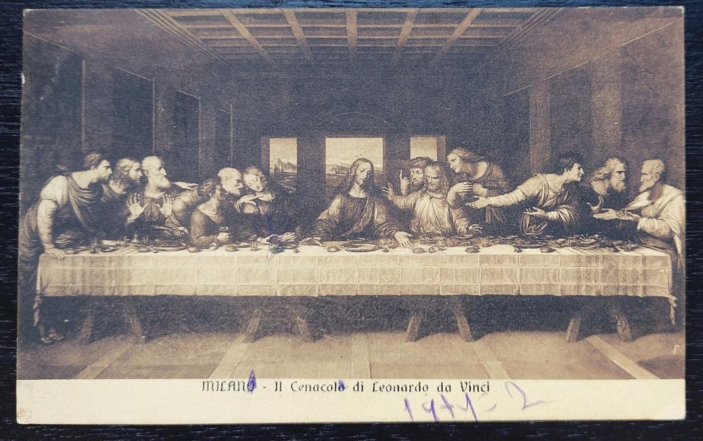 Milano Il Cenocolo di Leonardo da Vinci, Enlèvement ou Envoi, Avant 1920, Affranchie, Autres thèmes