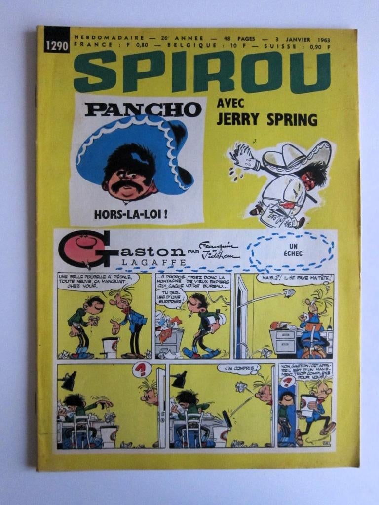 Hebdo Spirou 1290 + mini-récit n°146 (1963), Livres, Enlèvement ou Envoi, Une BD, Comme neuf, Collectif