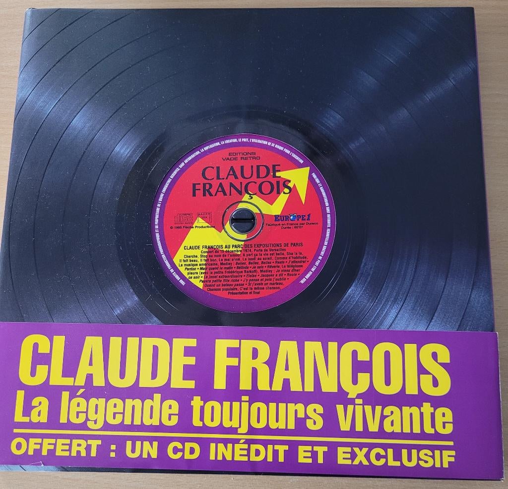BOEK MET CD CONCERT CLAUDE FRANCOIS, Ophalen, Overige, Nieuw, Fabien Lecoeuvre