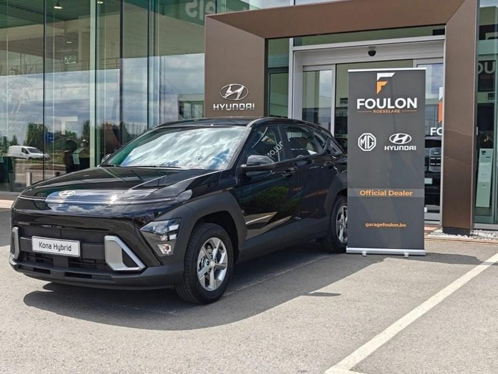 Hyundai Kona 1.6 HYBRID Techno | STOCK, Automaat, Zwart, Zwart, 95 kW