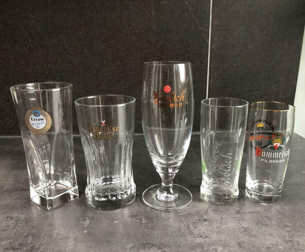 Div. Bierglazen., Collections, Marques de bière, Enlèvement ou Envoi, Comme neuf, Leeuw