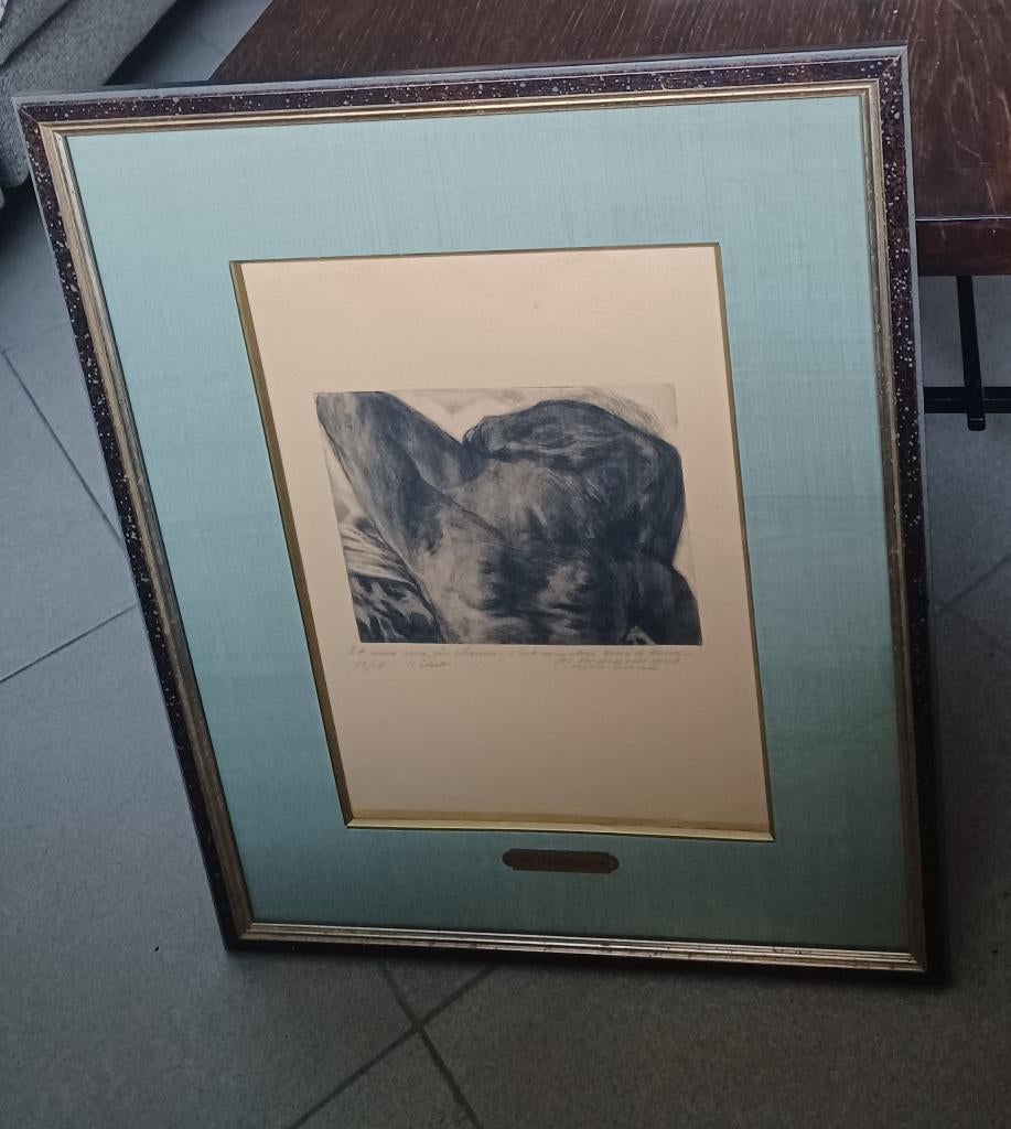 Jos Verdegem ets, Antiek en Kunst, Kunst | Etsen en Gravures, Ophalen of Verzenden