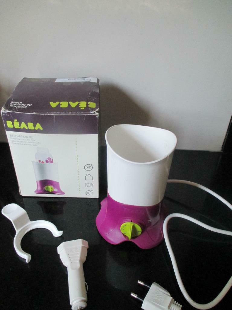 Beaba flesverwarmer huis + wagen, Kinderen en Baby's, Ophalen of Verzenden, Zo goed als nieuw, Flessen- of potjesverwarmer