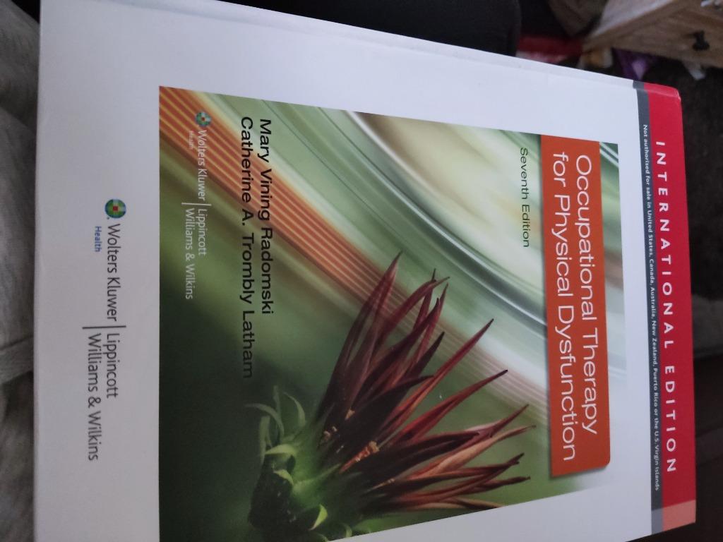 Boek occupational therapy for physical Dysfunction, Ophalen of Verzenden, Zo goed als nieuw, Hoger Onderwijs, Wolters Kluwer