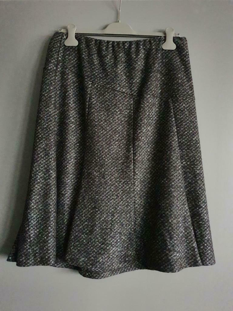 Mooie winterrok van E5 Mode maat L, Gris, Enlèvement ou Envoi, Porté, Taille 42/44 (L)