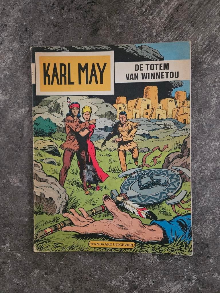 Karl may Vandersteen blauw bruine duk, Ophalen