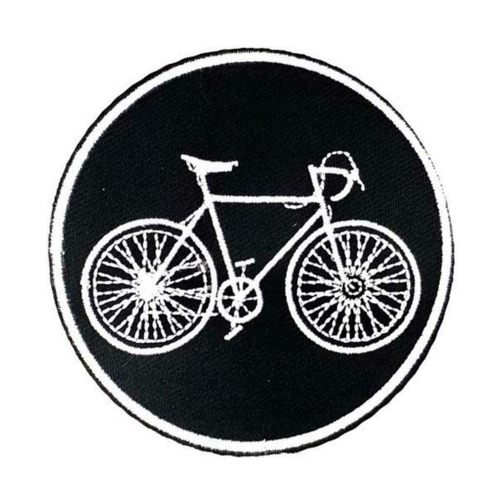Race fiets strijk patch embleem - 76 x 76 mm, Ophalen of Verzenden, Nieuw