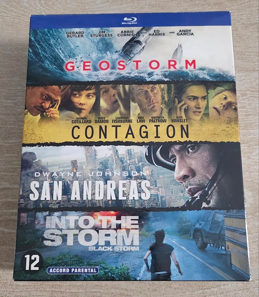 Box met 4 blu ray's, Enlèvement ou Envoi, Comme neuf