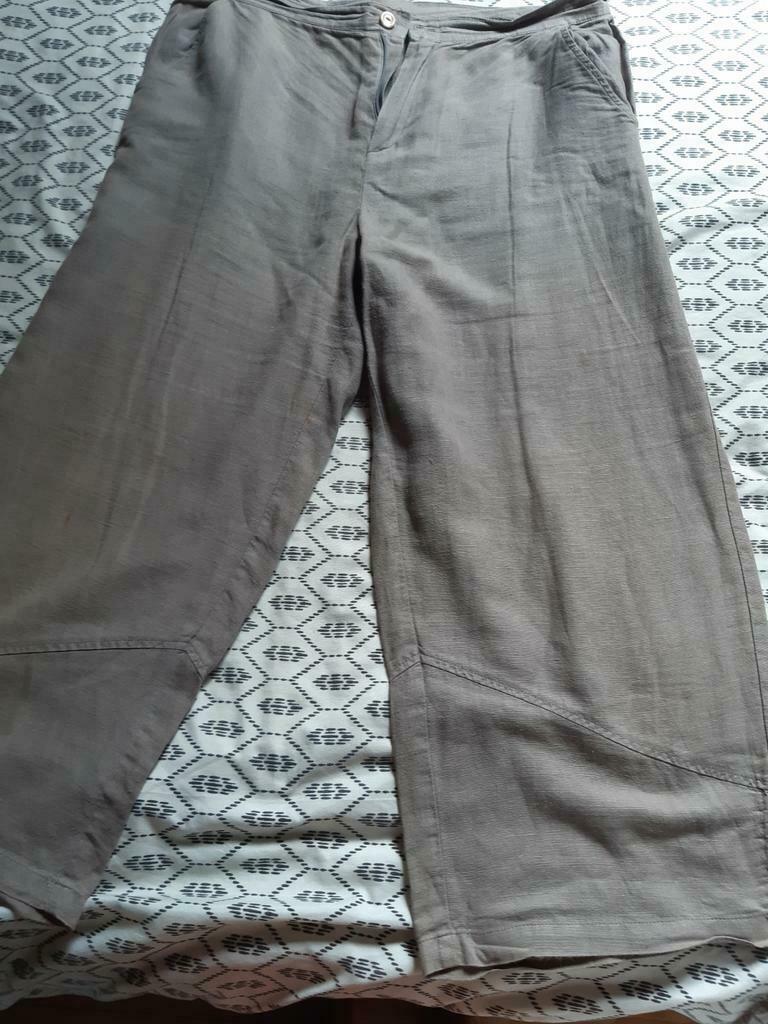 linnen broek, Ophalen, Overige kleuren, Maat 42/44 (L), Zo goed als nieuw
