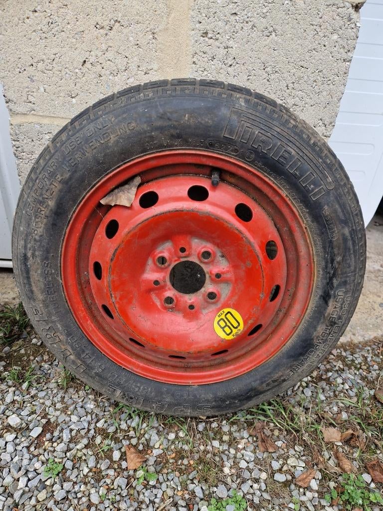 Roue de secours 80km/h, Autos : Pièces & Accessoires, 14 pouces, Pneus et Jantes, Véhicule de tourisme, Utilisé