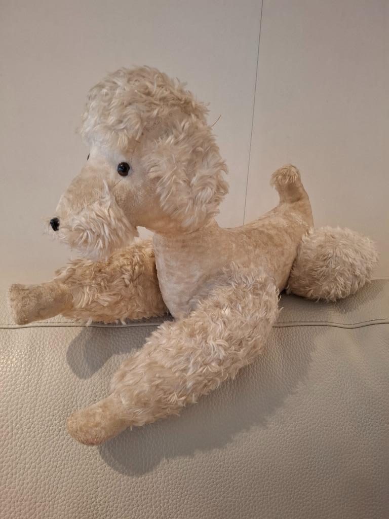 Oude authentieke hond gevuld met stro, Antiek en Kunst, Ophalen of Verzenden
