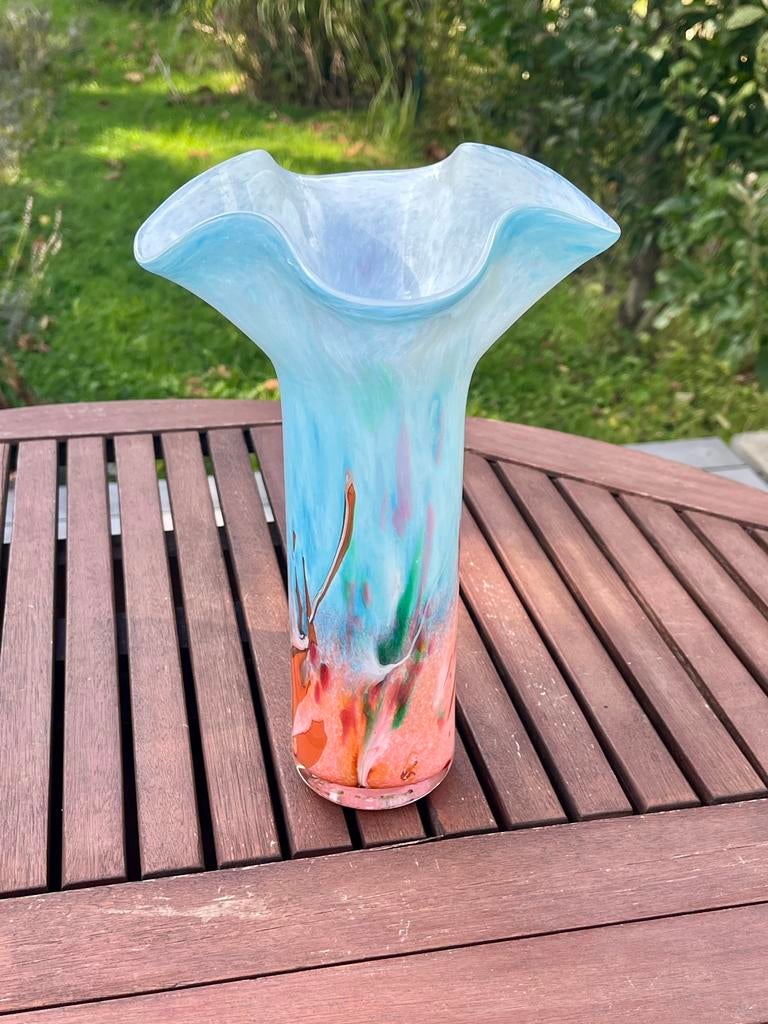 Magnifique vase en verre irisé, Enlèvement ou Envoi