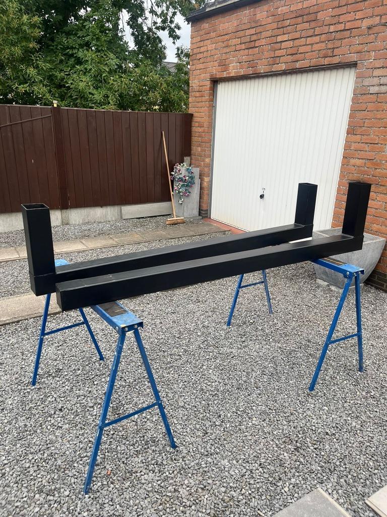 Vierkante metalen buizen, Enlèvement, Utilisé, Fer