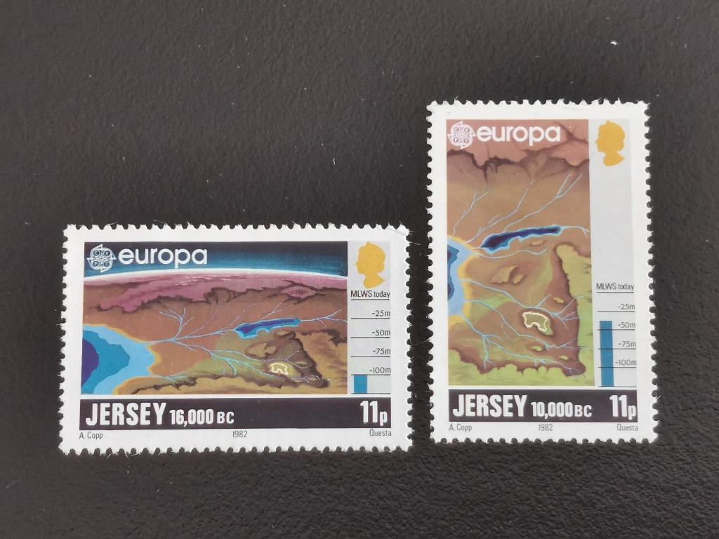 Jersey 1982 - Europa CEPT - landkaarten **, Ophalen of Verzenden, Postfris