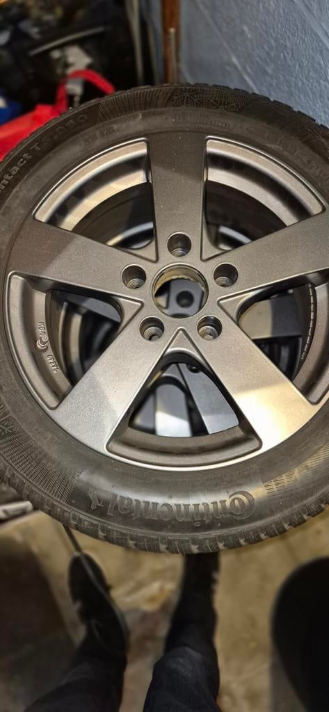 Winterbanden met velgen, Ophalen, Gebruikt, 16 inch, Banden en Velgen