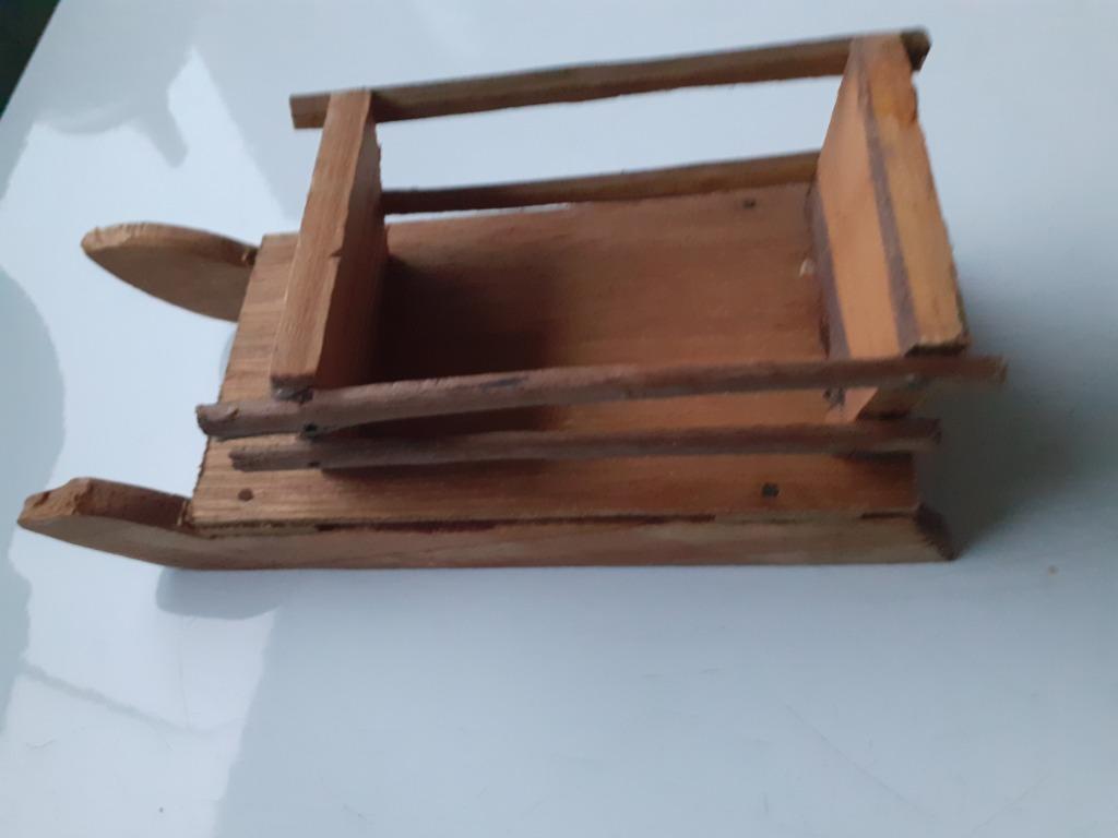 NEUF PETIT TRAÎNEAU EN BOIS POUR DÉCORATION, Enlèvement ou Envoi, Neuf