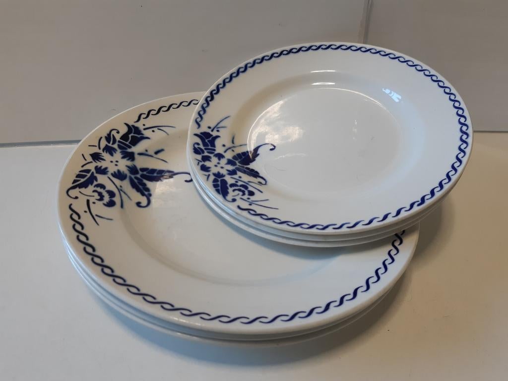 Boch 3 assiettes plates 3 assiettes à dessert, Enlèvement ou Envoi