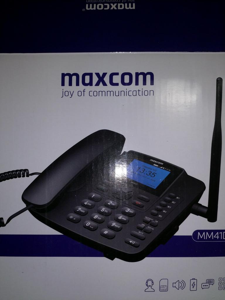 Maxcom telefoon  met gsm kaartje voor oudere mensen, Telecommunicatie, Vaste telefoons | Niet Draadloos, Zo goed als nieuw, Ophalen