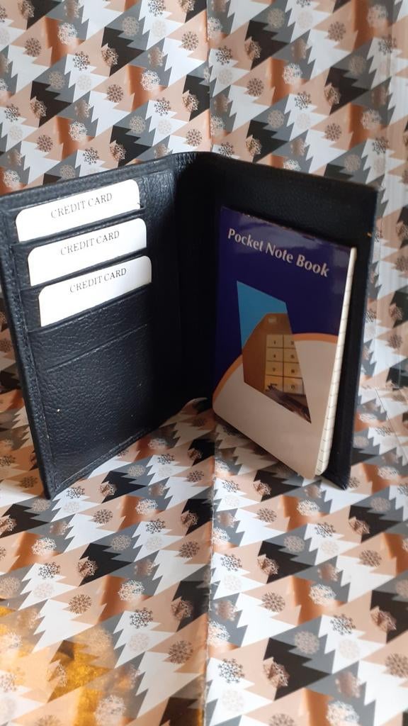 Porte feuille porte carte avec bloc note, Bijoux, Sacs & Beauté, Porte-monnaie & Portefeuilles, Enlèvement ou Envoi, Cuir