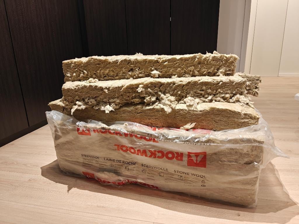 Rotswool Rockwool 10cm, Bricolage & Construction, Isolation & Étanchéité, Neuf, Isolation de toiture, 8 à 12 cm, Moins de 5 m²