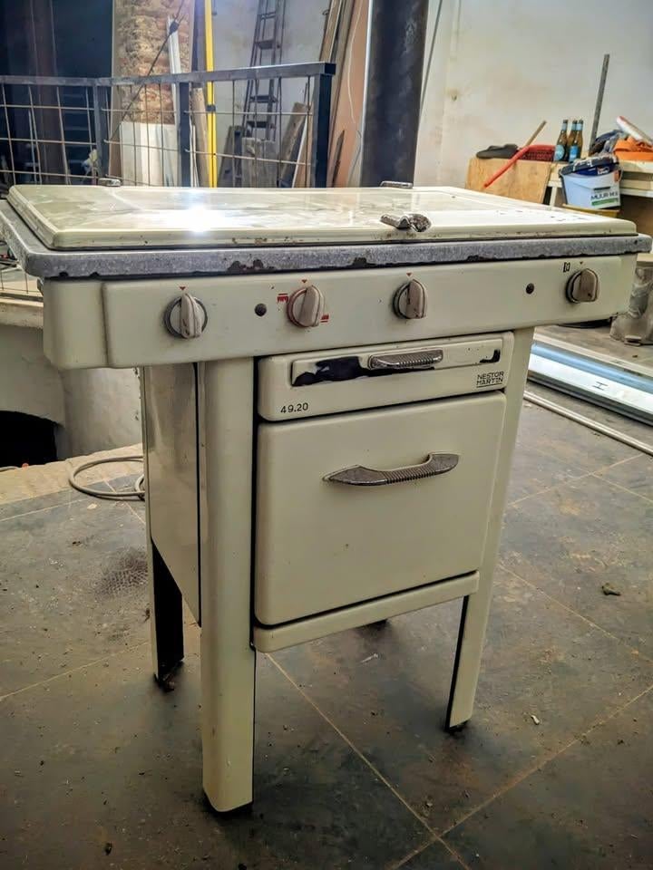 Réchaud à gaz vintage Nestor Martin, bon état, Enlèvement