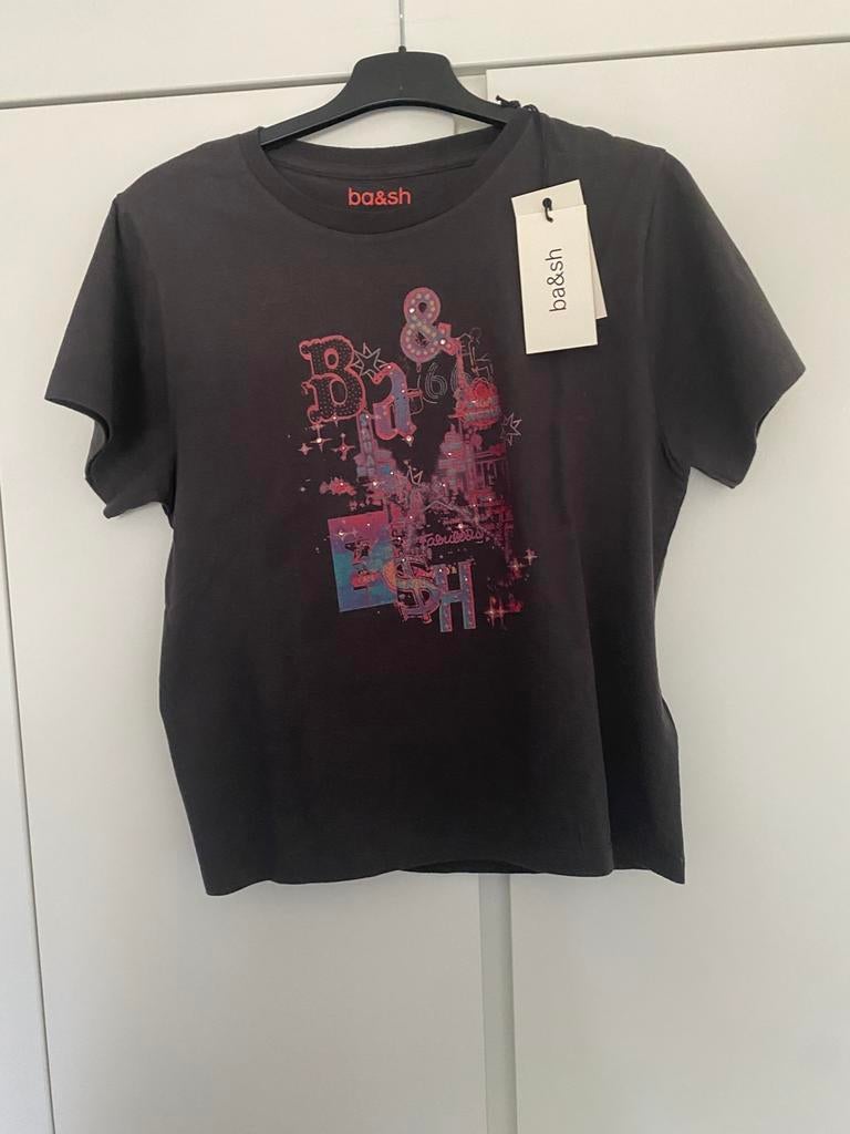 Bash - Antracietkleurig T-shirt. Maat 1. Nieuw, Kleding | Dames, Bash, Nieuw, Ophalen of Verzenden, Korte mouw