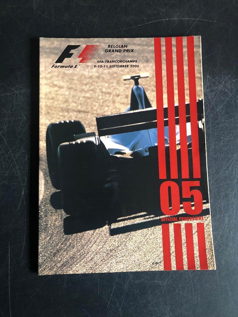 programme 2005 Belgian GP F1 Spa Francorchamps McLaren, Enlèvement ou Envoi