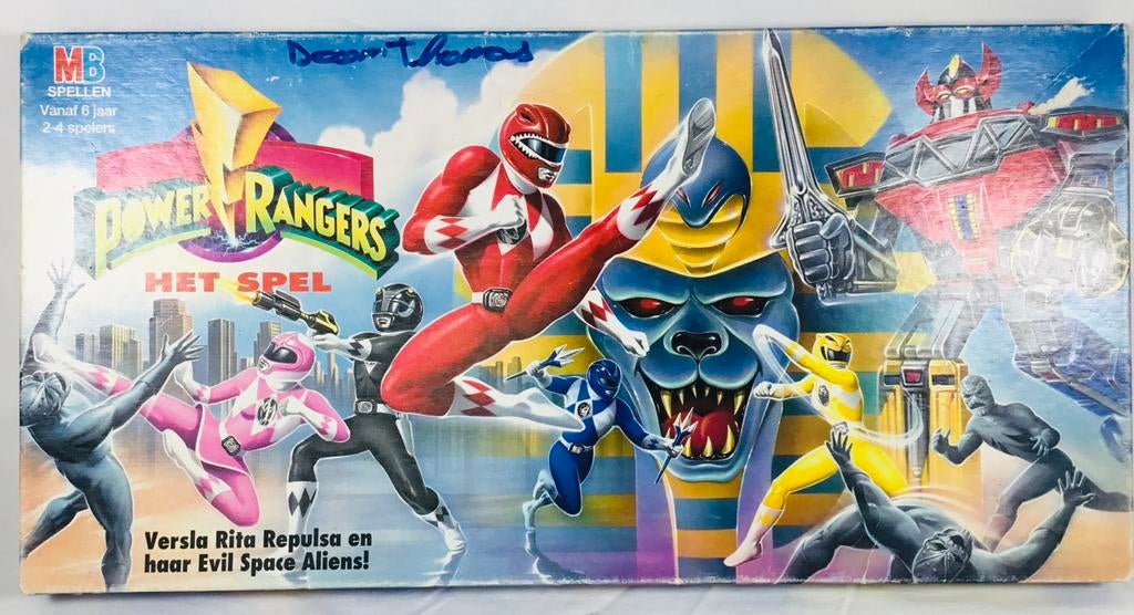 Jeu de plateau Power Rangers Vintage MB 1994, Hobby & Loisirs créatifs, Enlèvement ou Envoi, Utilisé
