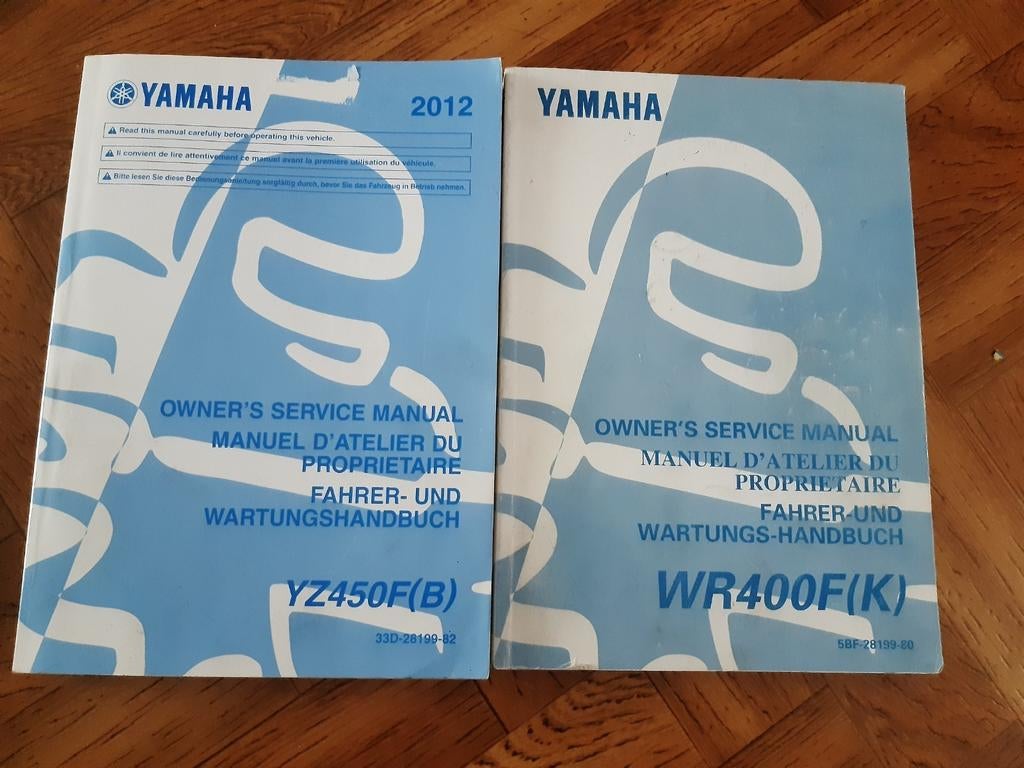 Yamaha Wr400f Yz450f werkplaats boeken, Motoren, Ophalen, Yamaha