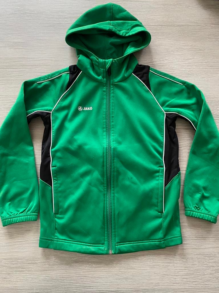 Jako jas met kap - maat 140, Gebruikt, Jako, Jongen of Meisje, Sport- of Zwemkleding
