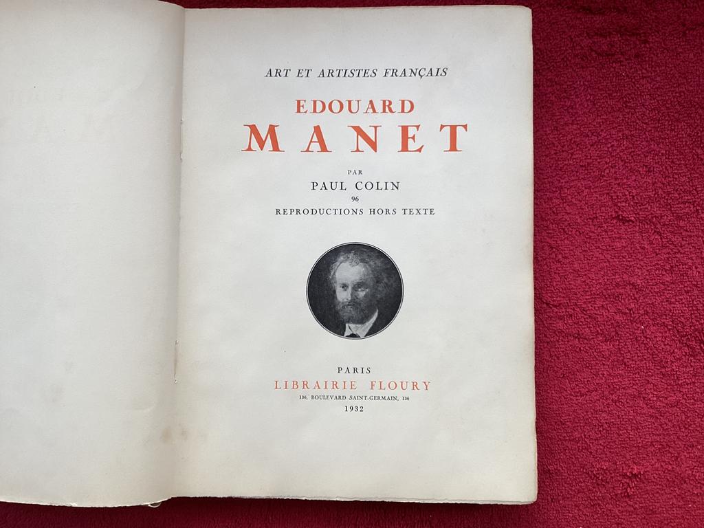 MANET peintre avec dédicace Paul Colin, Enlèvement ou Envoi, Utilisé, Peinture et dessin