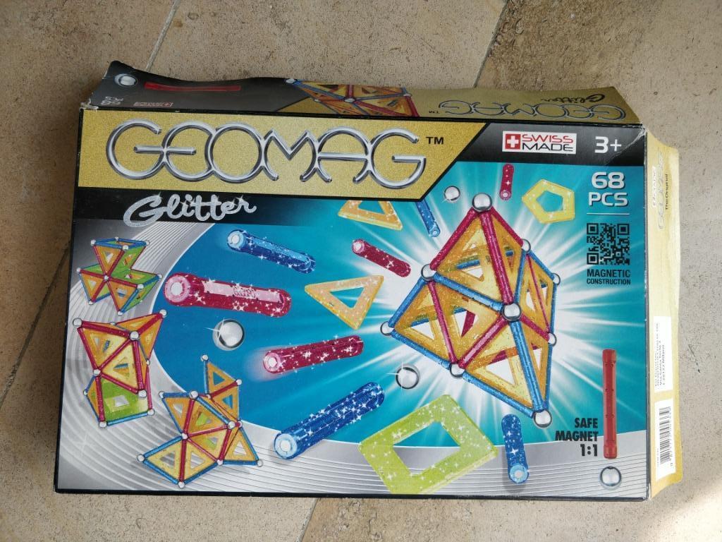 Geomag Glitter - 68 pièces, Enfants & Bébés, Enlèvement, Comme neuf, Construction