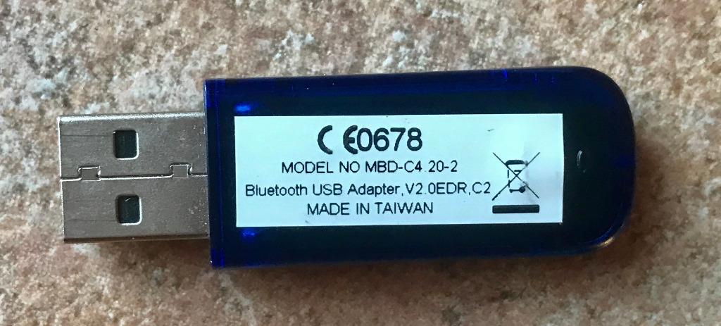 adaptateur Bluethooth USB A MBD-C4 20-2, Enlèvement ou Envoi, Utilisé