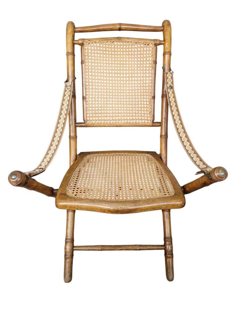 Magnifique  ancien fauteuil pliant, Antiquités & Art, Antiquités | Meubles | Chaises & Canapés, Enlèvement