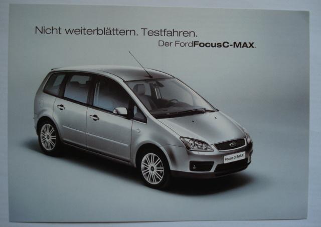 Carte postale Ford Focus C-Max 2003, Envoi, Comme neuf, Voitures