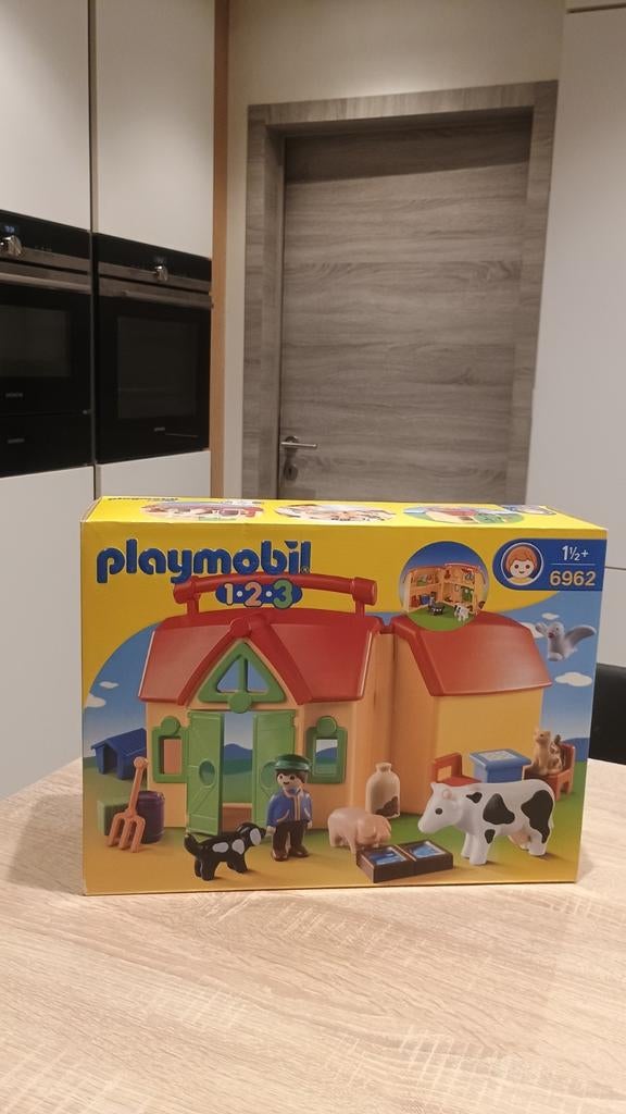 PLAYMOBIL 1.2.3 Meeneemboerderij met dieren - 6962, Enlèvement