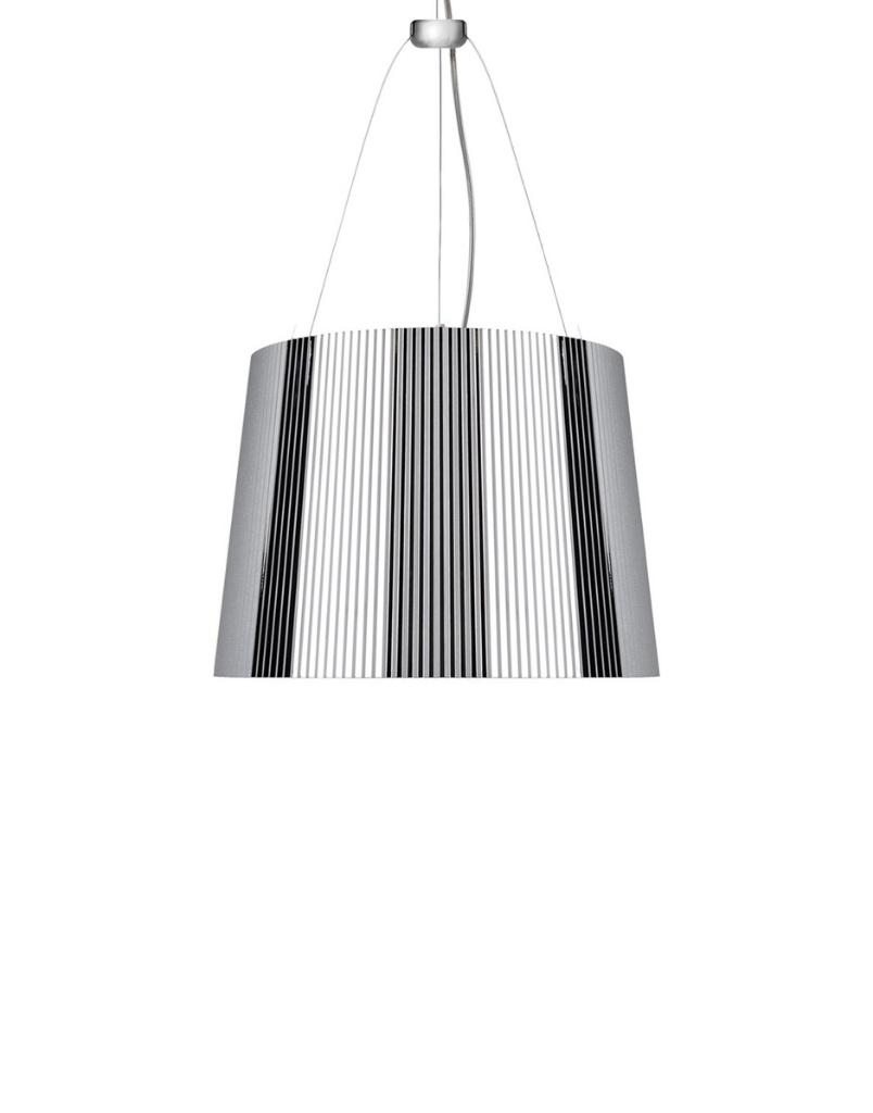 Kartell Ge zilver hanglamp, Moins de 50 cm, Enlèvement ou Envoi, Design, Comme neuf