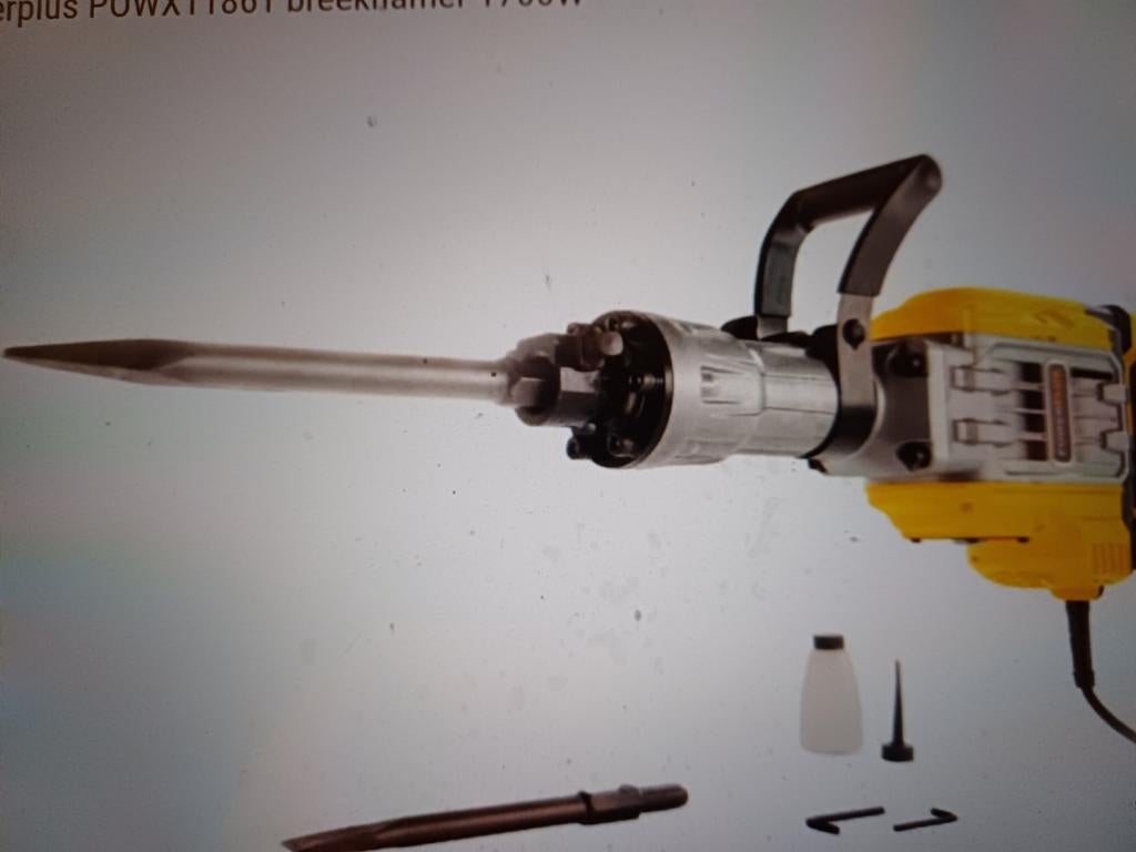 krachtige breekhamer 3500W, 60Joule met 2 beitels, Doe-het-zelf en Bouw, Ophalen, Zo goed als nieuw